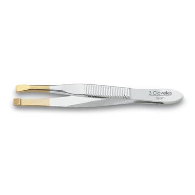RECTA PINZA P.ORO 8 CM. D 3C
