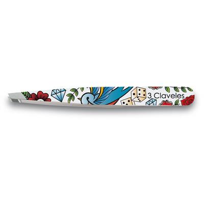 TATOO PINZA SESGADA INOX 9.5 CM. D 3C