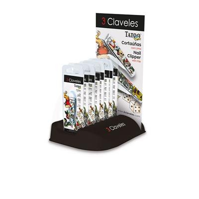 EXP. 24 U. CORTAUÑAS TATOO 6 CM. (12 U.) Y 8 CM. (12 U.) 3C