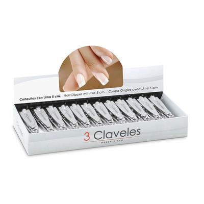 LIMA CROMADO CORTAUÑAS 5 CM. CAJA 24 U. 3C