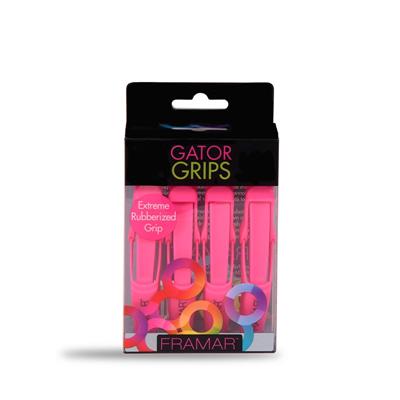 GOMA ROSAS PINZAS PARA CABELLO 4 UNIDADES