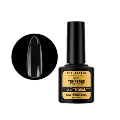 TEMPERED TOP COAT SEMI GEL COLOR 8 ML ELIXIR Nº 981