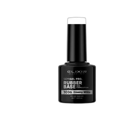 SEMI GEL COLOR 8 ML RUBBER BASE CREAMY W ELIXIR
