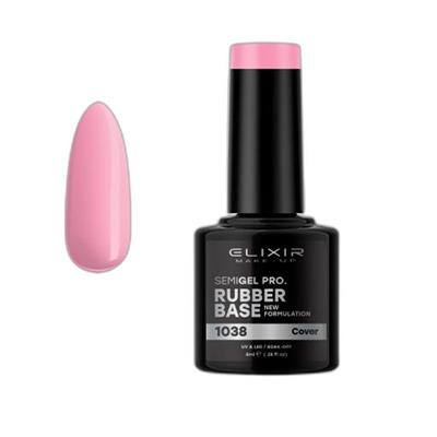 SEMI GEL COLOR 8 ML RUBBER BASE COVER ELIXIR