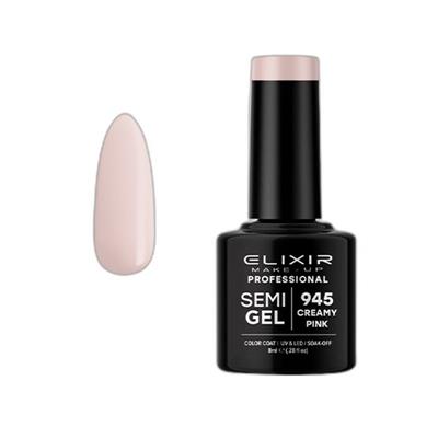 CREAMY PINK SEMI GEL COLOR 8 ML ELIXIR Nº 945