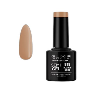 BLONDE BEIGE SEMI GEL COLOR 8 ML ELIXIR Nº 818