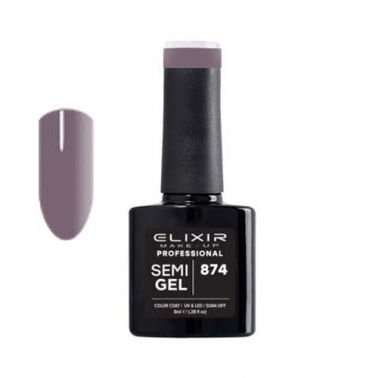 DEEP TAUPE SEMI GEL COLOR 8 ML ELIXIR Nº 874