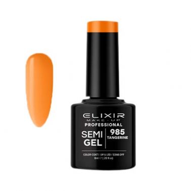 TANGERINE SEMI GEL COLOR 8 ML ELIXIR Nº 985