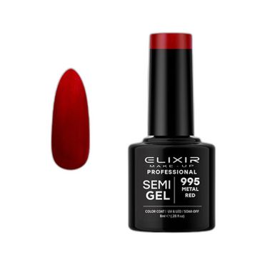 METAL RED SEMI GEL COLOR 8 ML ELIXIR Nº 995