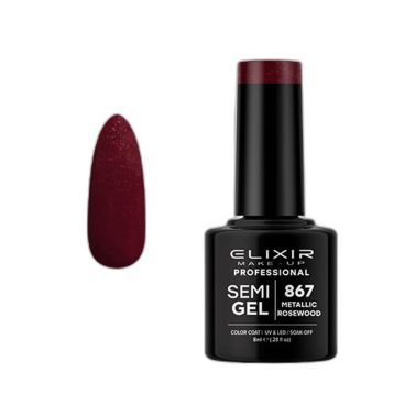 METALLIC ROSEWOOD SEMI GEL COLOR 8 ML ELIXIR Nº 867