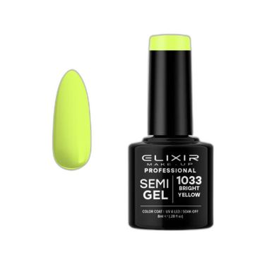 SEMI GEL COLOR 8 ML BRIGHT YELLOW Nº 1033 ELIXIR