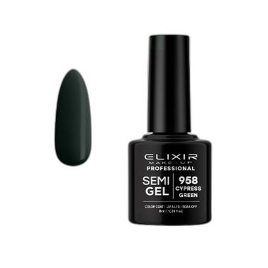 CYPRESS GREEN SEMI GEL COLOR 8 ML ELIXIR Nº 958