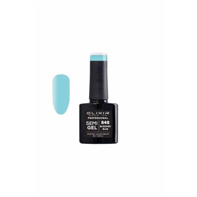 BIZZARD BLUE SEMI GEL COLOR 8 ML ELIXIR Nº 848