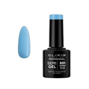 BONDI BLUE SEMI GEL COLOR 8 ML ELIXIR Nº 851