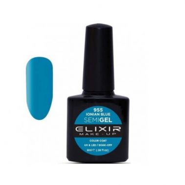 IONIAN BLUE SEMI GEL COLOR 8 ML ELIXIR Nº 955