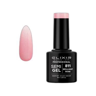 BRILLIANT ROSE Nº 811 SEMI GEL COLOR 8 ML ELIXIR