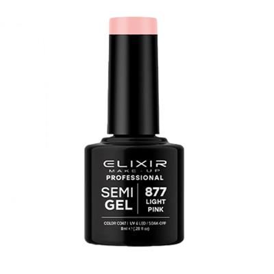 LIGHT PINK SEMI GEL COLOR 8 ML ELIXIR Nº 877