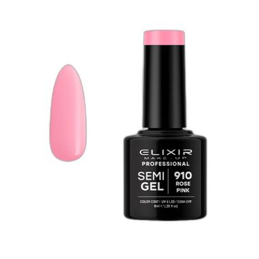 ROSE PINK SEMI GEL COLOR 8 ML ELIXIR Nº 910