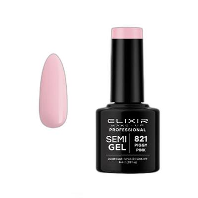 CHINA PINK SEMI GEL COLOR 8 ML ELIXIR Nº 822