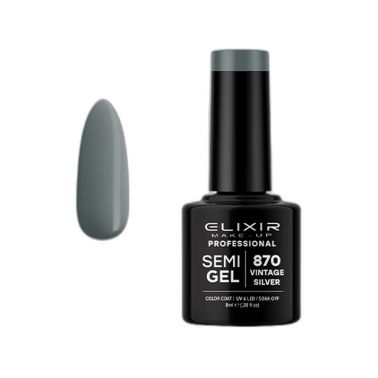 VINTAGE SILVER SEMI GEL COLOR 8 ML ELIXIR Nº 870