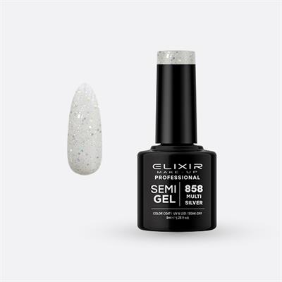 MULTI SILVER Nº 858 SEMI GEL COLOR 8 ML ELIXIR