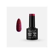 SEMI GEL COLOR 8 ML RED VELVET GLITTER Nº 1023 ELIXIR