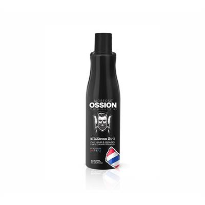 SHAMPOO 2IN1 FOR HAIR AND BEARD OSSION 500ML