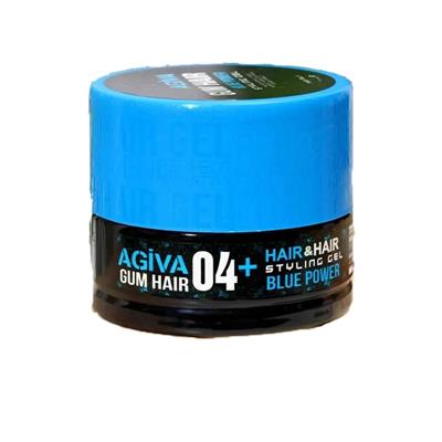 STYLING HAIR GEL GUM 04+ BLUE POWER 700ML AGIVA