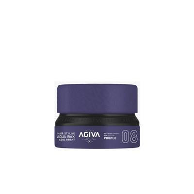 HAIR STYLING AQUA WAX COOL BRIGHT PURPLE 08 155ML NUEVO FORMATO AGIVA