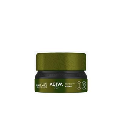 HAIR STYLING HAIR WAX MATTE PASTE GREEN 03 155ML NUEVO FORMATO AGIVA