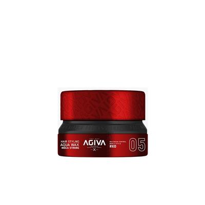 HAIR STYLING AQUA WAX MEGA STRONG RED 05 155ML NUEVO FORMATO AGIVA