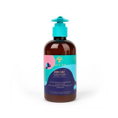 BORN CURLY ARGAN LEAVE IN & DETANGLER AS I AM 240ML