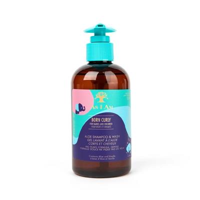 BORN CURLY ALOE SHAMPOO & WASH AS I AM 240ML