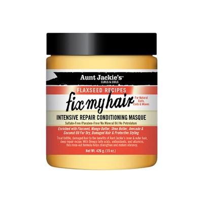 FLAXSEED RECIPES FIX MY HAIR INTENSIVE REPAIR CONDITIONING MASQUE AUNT JACKIE'S 426G