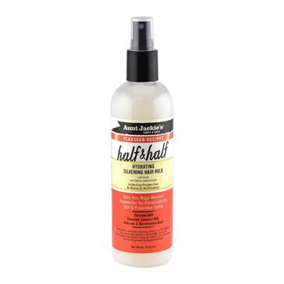 FLAXSEED RECIPES HALF & HALF HYDRATING SILKENING HAIR MILK AUNT JACKIE'S 355ML