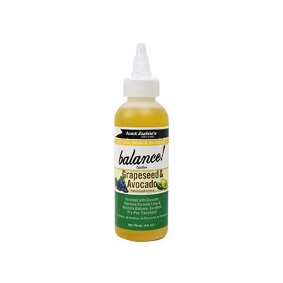GRAPESEED & AVOCADO BALANCE OIL AUNT JACKIE'S 118ML