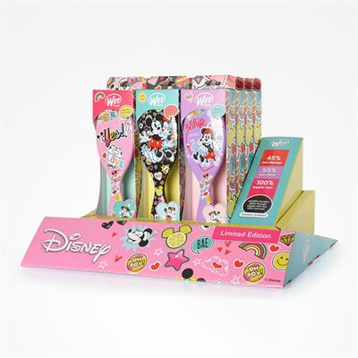 EXPOSITOR CEPILLOS WET BRUSH MICKEY&MINNIE 12 UNIDADES