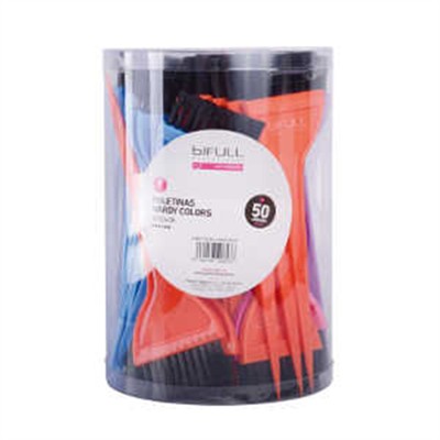 CUBO PALETINAS COLORES 50 UDS.