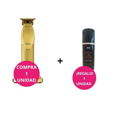 WAD KIT CORTE PARADIX HAIR TRIMMER GOLD + HARDEL BARBER SPRAY
