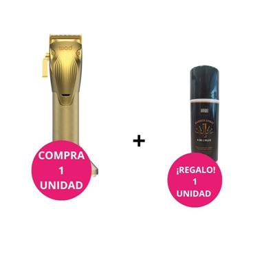 WAD KIT CORTE ONIX HAIR CLIPPER GOLD + HARDEL BARBER SPRAY
