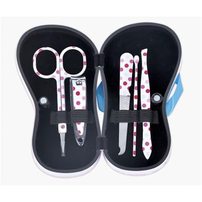 KIT DE MANICURA 5 PIEZAS TOPOS FLIP FLOP BIFULL
