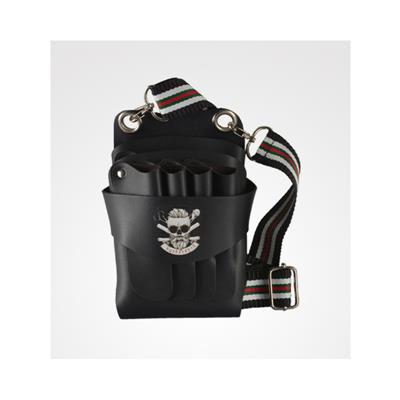 CARTUCHERA NEGRA BARBERO HIPSTER MAN SKULL ZZ