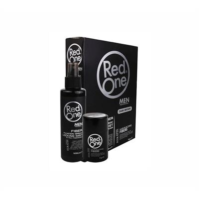 FIBER FIXATION SPRAY DARK BROWN RED ONE
