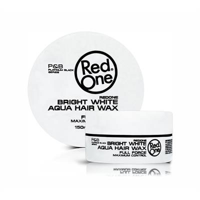 BRIGHT WHITE AQUA HAIR WAX RED ONE 150ML
