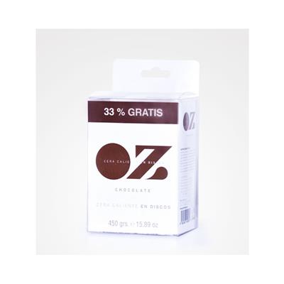 CERA CALIENTE EN DISCOS CHOCOLATE 33% GRATIS NEOZEN