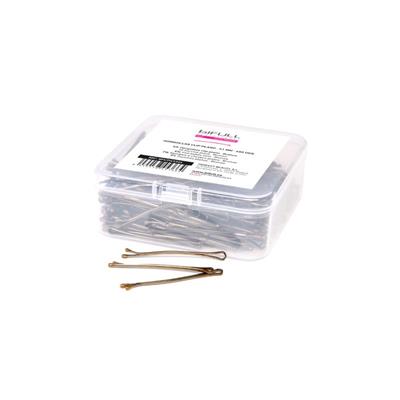 BIFULL CLIP PLANO BRONCE 51MM CAJA 400UNDS
