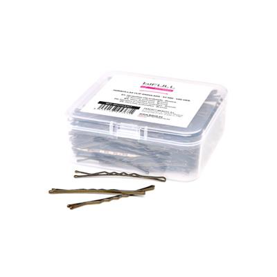 BIFULL CLIP ONDULADO BRONCE 59MM CAJA 400UNDS

