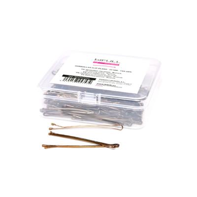 BIFULL CLIP PLANO BRONCE 59MM CAJA 150UNDS
