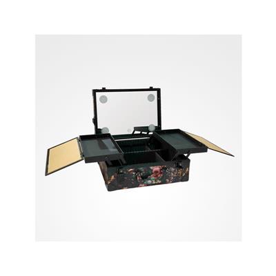 MALETÍN TOCADOR DE MESA PROFESIONAL MAQUILLAJE PORTÁTIL BAROQUE YELLOW BIFULL