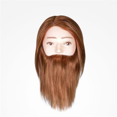 CABEZA MANIQUÍ HOMBRE CON BARBA LIGHT BROWN 18CM BIFULL
